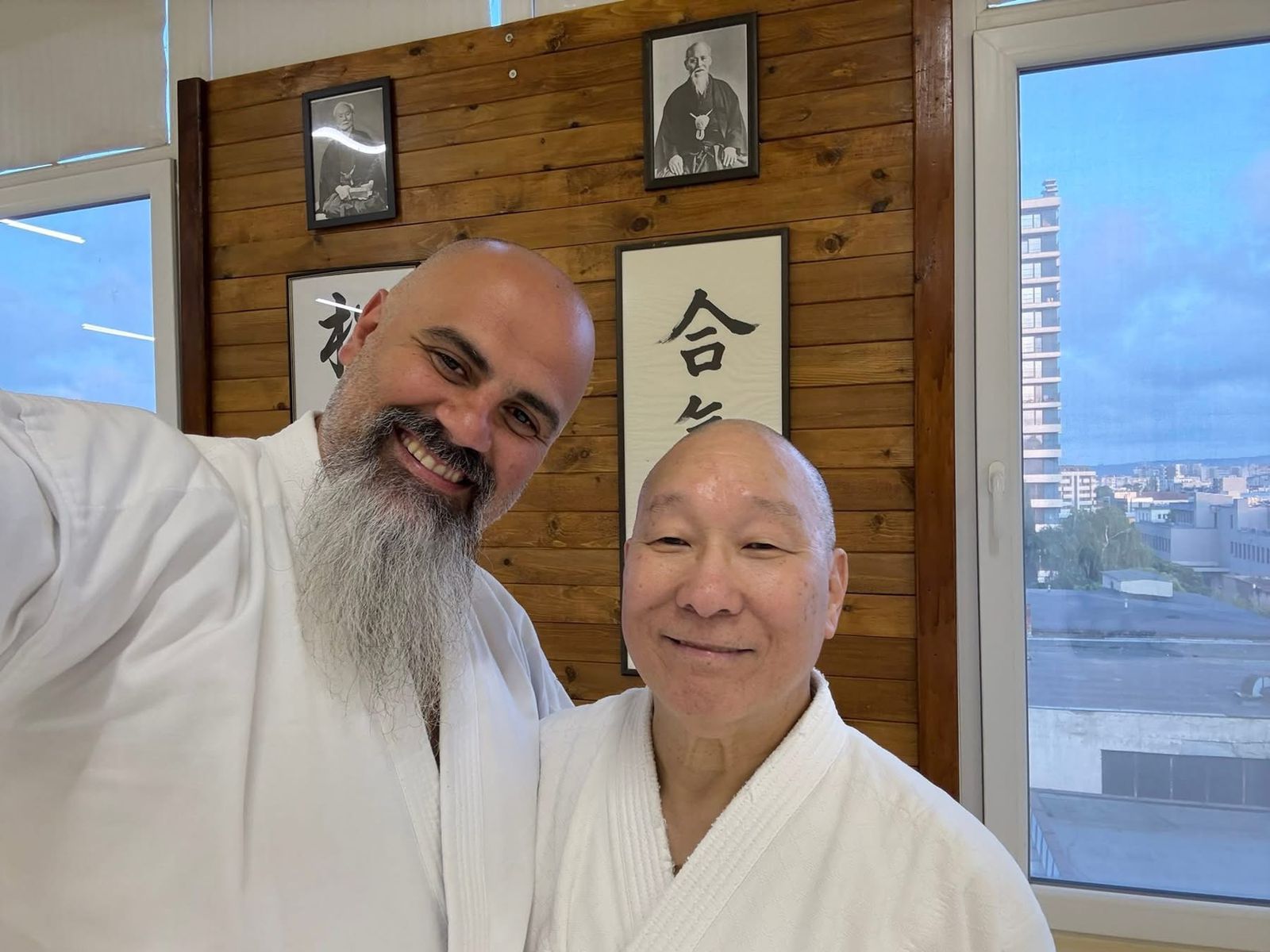 Sensei Elie Beam with a visiting Japanese Shihan
